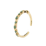 green zircon ring