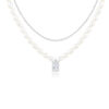 Luxury Layered Shining Pearl Necklace Pendant Necklace Zircon