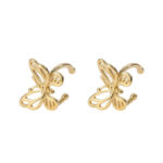 Butterfly Ear Clip Gold Plated Jewelry Luxury Woman Jewelry