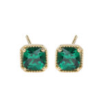 Retro Emerald Earrings Light Luxury Earrings For Women