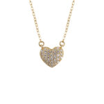 Heart Pendant Necklace Stunning Women Jewelry
