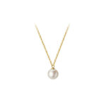 minimalist pearl necklace