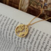 world map necklace