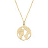 world map necklace