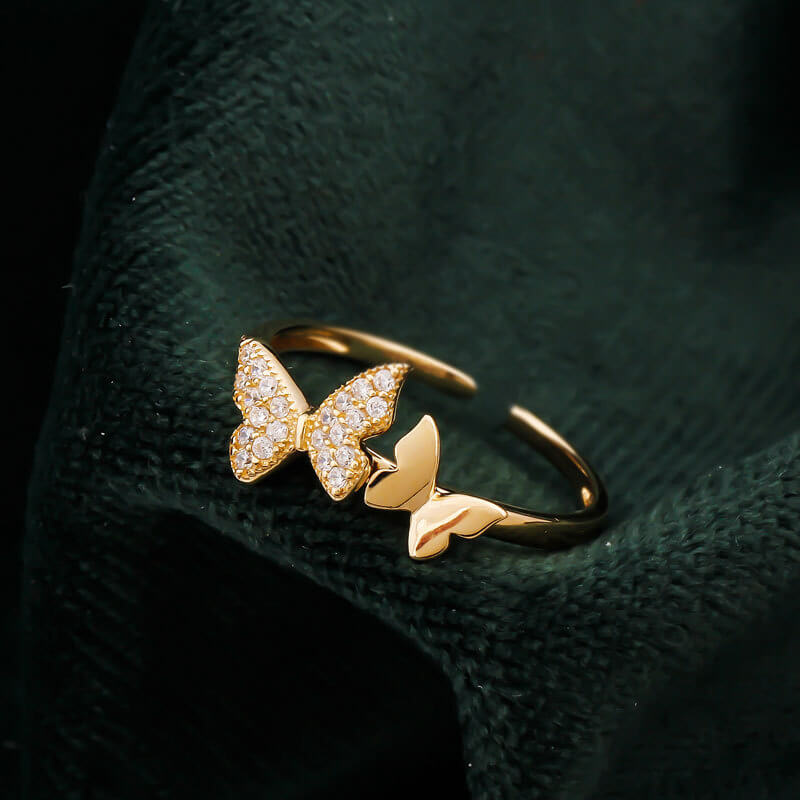 Top more than 158 butterfly gold ring design latest - netgroup.edu.vn